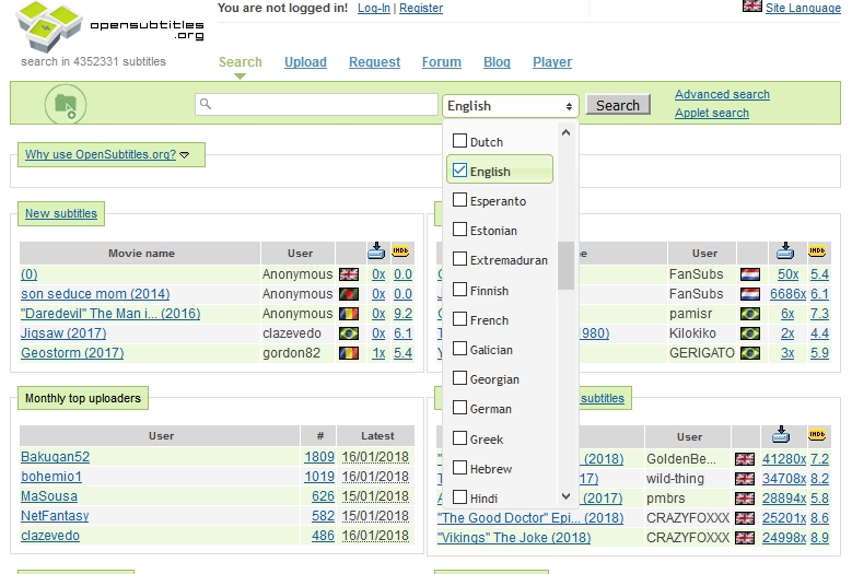 How To Download Movie And Tv Show Subtitles From Opensubtitles Org Pcinsider