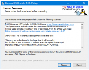 universal usb installer creating the persistent file stuck