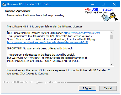 universal usb installer to make a bootable usb stick.