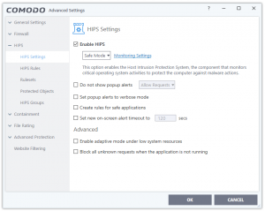 firewall comodo windows 10