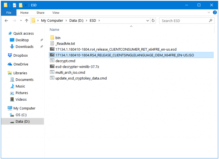 How To Convert Windows 10 Esd Files To Iso Files Pcinsider