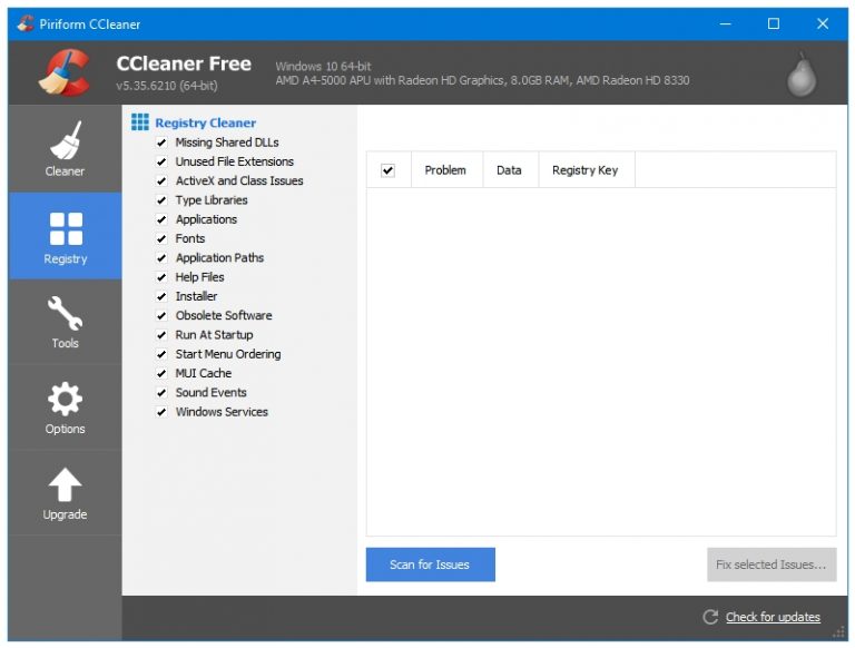 ccleaner registry cleaner safe