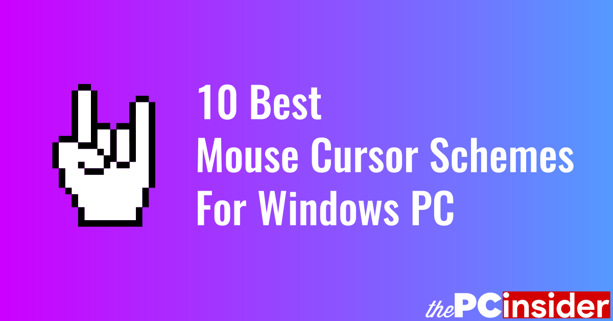 hoe to get custom mouse pointer windows 10
